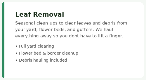 card leaf removal